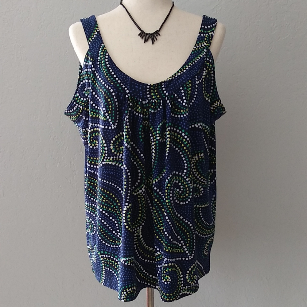 Rafaella Woman Sleeveless Top Size 1X
